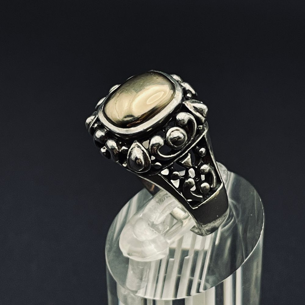 ❗️FINAL SALE Vintage ESPO Sterling Silver 14K Yellow Gold Ring‎ Joseph Esposito - Picture 2 of 9